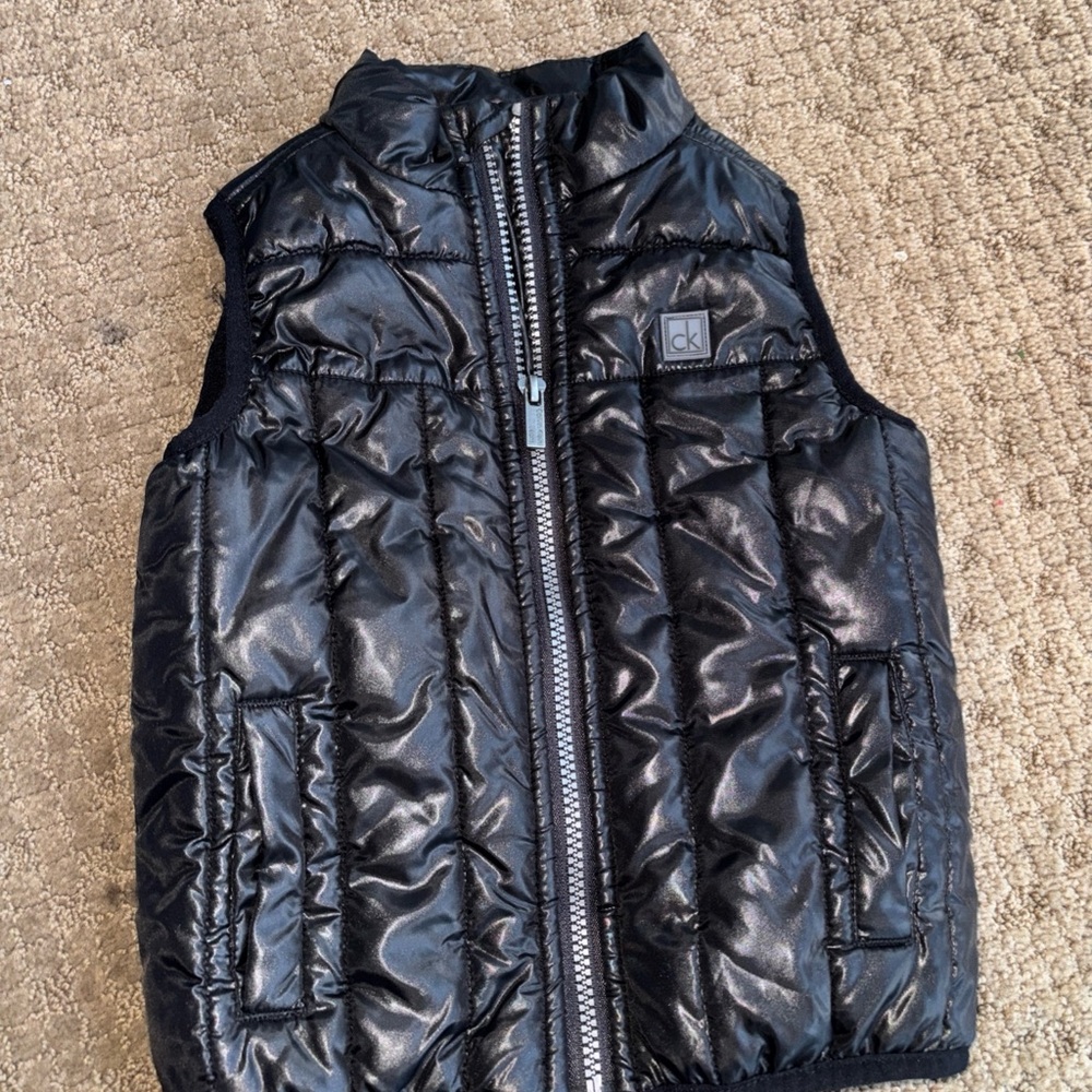 Calvin Klein Kids Black Puffer Vest toddler 2T